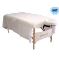 Schönheits-Salon-Badekurort-reine Baumwolleinzelbett-gepaßte Massage-Tabellen-Blatt-Abdeckung